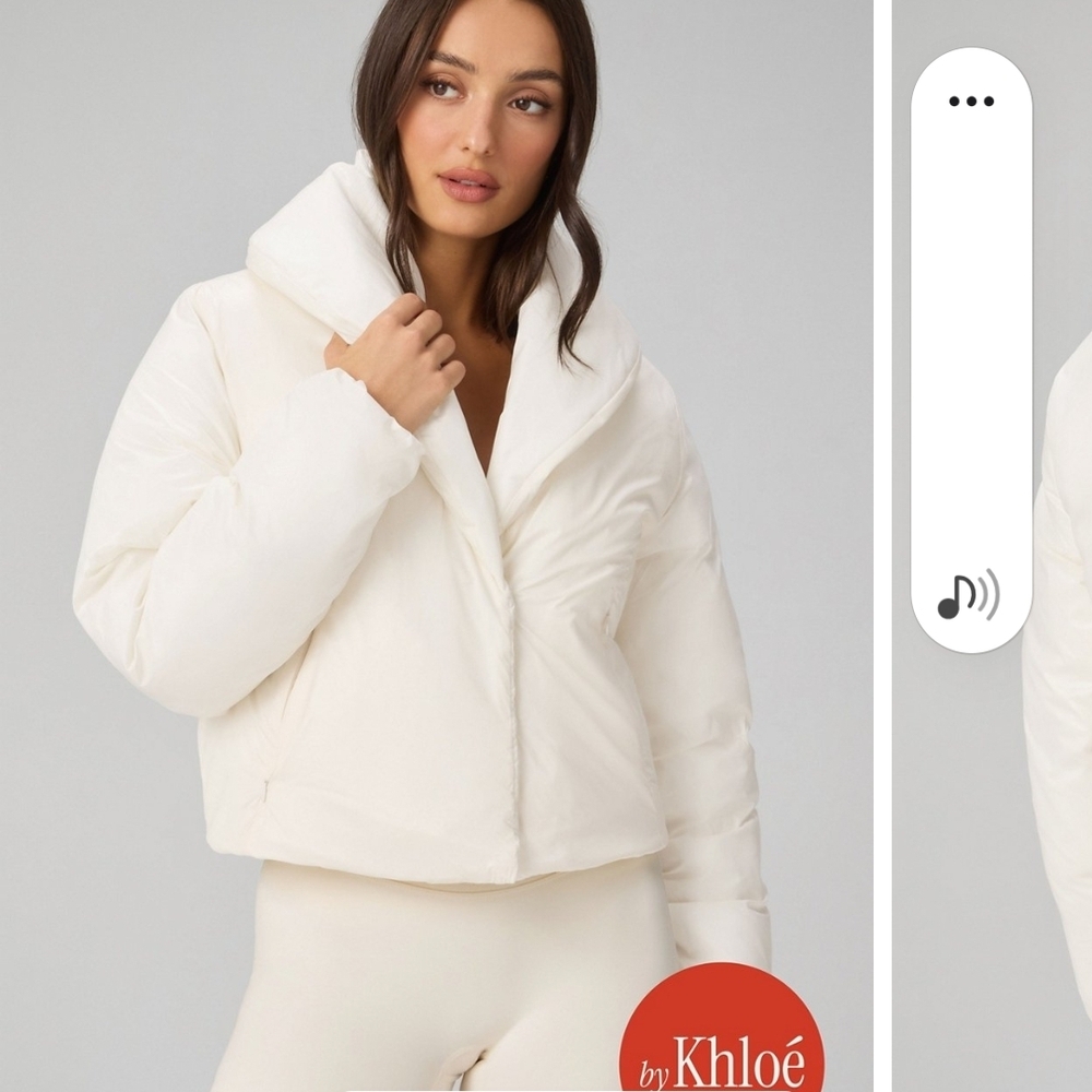 New With Tags Fabletics Bone Puffer Jacket By Khloe